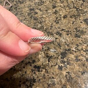 David Yurman Classic Cable Silver Band - Size 7